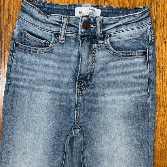 BKE Billie Slim Fit High Rise Cropped Straight Denim Jeans Size 23 - Picture 3 of 10